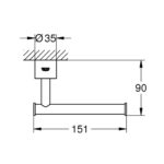 Lô giấy Grohe Atrio 40313003 - Ảnh 2