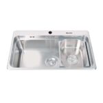 Chậu rửa bát inox Malloca MS1022D 1 hố