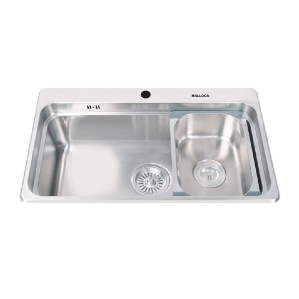 Chậu rửa bát inox Malloca MS1022D 1 hố