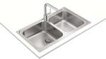 Chậu rửa bát inox TEKA CLASSIC 2B 86 10119021 860.500.2B dương bàn 2 hố - Ảnh 3