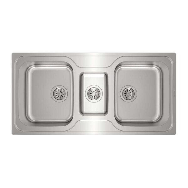 Chậu rửa bát inox TEKA Classic 2½B 10119080 dương bàn 3 hố