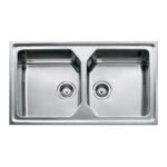 Chậu rửa bát inox TEKA PREMIUM 2B 80 11128008 dương bàn 2 hố