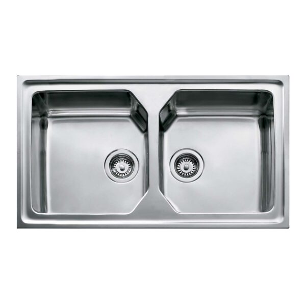 Chậu rửa bát inox TEKA PREMIUM 2B 80 11128008 dương bàn 2 hố