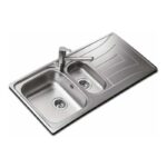 Chậu rửa bát inox TEKA UNIVERSO 1 12B 1D 11120016 dương bàn 2 hố
