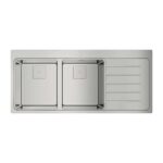 Chậu rửa bát inox TEKA ZENIT R15 2B 1D 13139009 dương bàn 2 hố