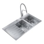 Chậu rửa bát inox TEKA ZENIT R15 2B 1D 13139009 dương bàn 2 hố - Ảnh 3