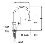 Vòi rửa bát TEKA CUADRO nóng lạnh - Ảnh 2