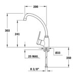 Vòi rửa bát TEKA IN 912 5391212 nóng lạnh - Ảnh 2