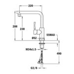 Vòi rửa bát TEKA INX 914 749140210 nóng lạnh - Ảnh 2