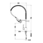 Vòi rửa bát TEKA MY 202 182020210 nóng lạnh rút dây - Ảnh 2