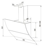 Máy hút mùi CANZY CZ 70EA 70cm kính vát - Ảnh 2