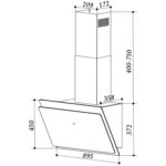 Máy hút mùi FANDI FD-TH90 90cm kính vát - Ảnh 2