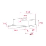 Máy hút mùi TEKA CH 1170 P 113060000 70cm âm tủ - Ảnh 2