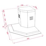 Máy hút mùi TEKA DQ2 985 40477002 90cm chữ T - Ảnh 2