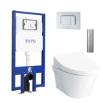 Bồn cầu thông minh TOTO CW822REA TCF4911EZ WH172AT TCA465 MB170P#SS nắp rửa điện tử