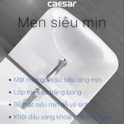 Chau lavabo treo tuong CAESAR L2365 P2445 chan dai 4