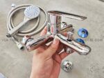 Vòi sen cây Caesar S383C BS126 nóng lạnh - Ảnh 7