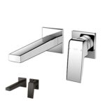 Vòi lavabo TOTO TLG10307BB 2 lỗ âm tường nóng lạnh GB