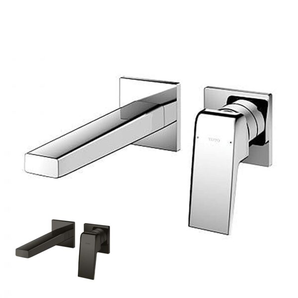 Vòi lavabo TOTO TLG10307BB 2 lỗ âm tường nóng lạnh GB