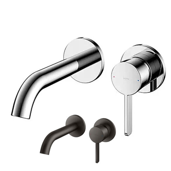 Vòi lavabo TOTO TLG11307BA 2 lỗ âm tường nóng lạnh GF