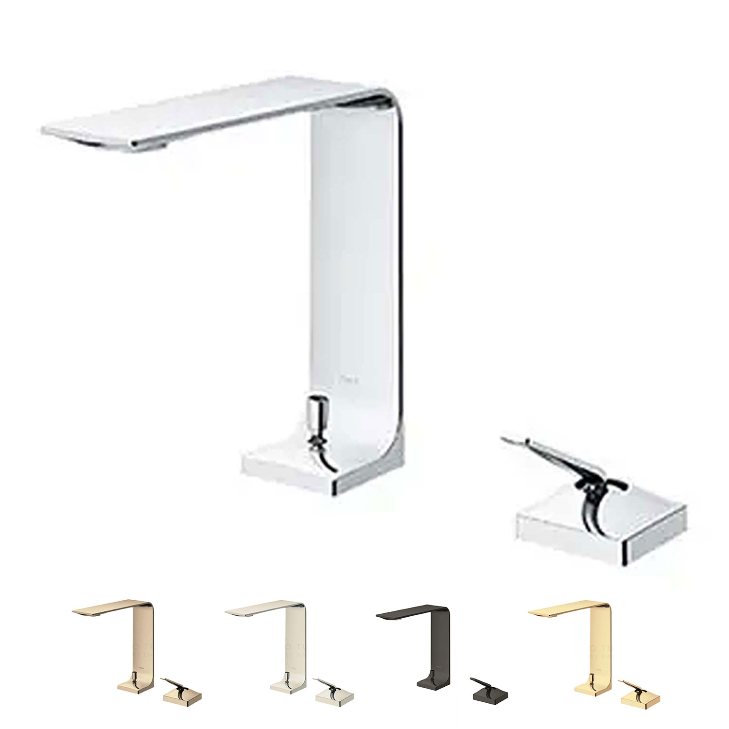 Vòi lavabo TOTO TLP02304B cổ cao nóng lạnh 2 lỗ ZL
