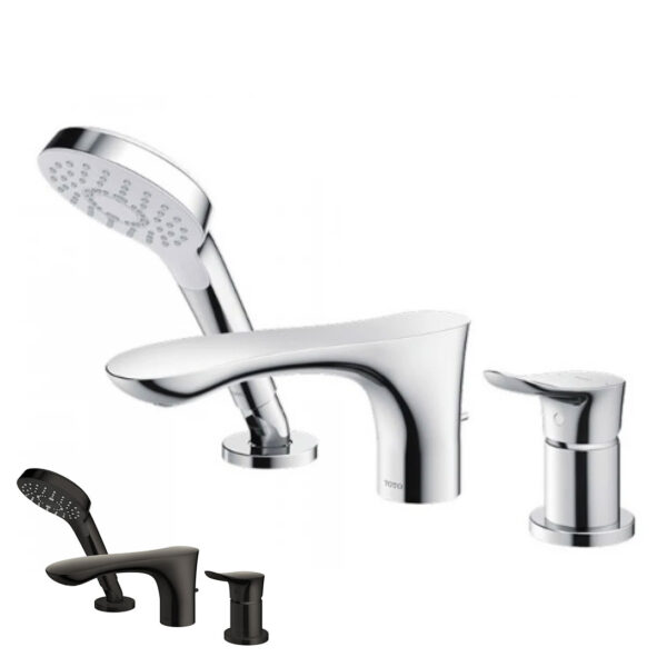 Vòi sen bồn tắm TOTO TBG01305BB gắn bồn 3 lỗ GO nóng lạnh