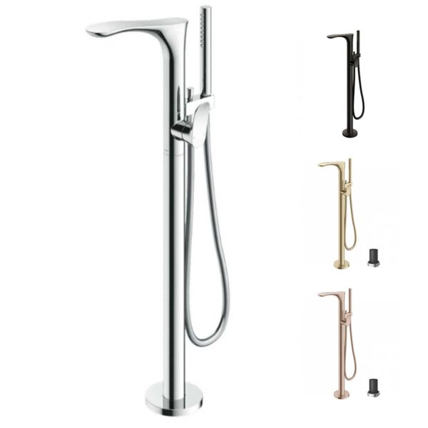 Vòi sen bồn tắm TOTO TBG01306BA TBN01105B đặt sàn GO nóng lạnh