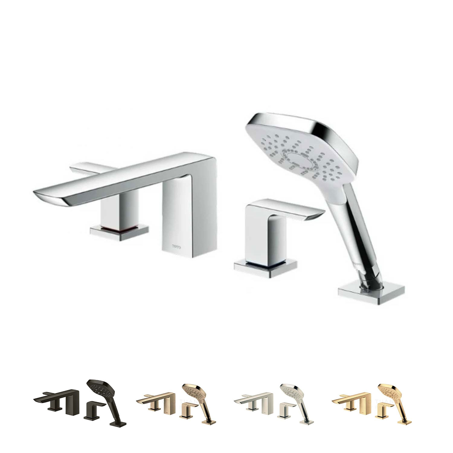Vòi sen bồn tắm TOTO TBG02202BB gắn bồn 4 lỗ GR nóng lạnh