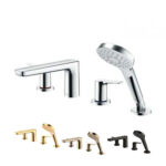 Vòi sen bồn tắm TOTO TBG03202BB gắn bồn 4 lỗ GS nóng lạnh