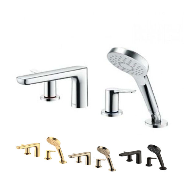Vòi sen bồn tắm TOTO TBG03202BB gắn bồn 4 lỗ GS nóng lạnh
