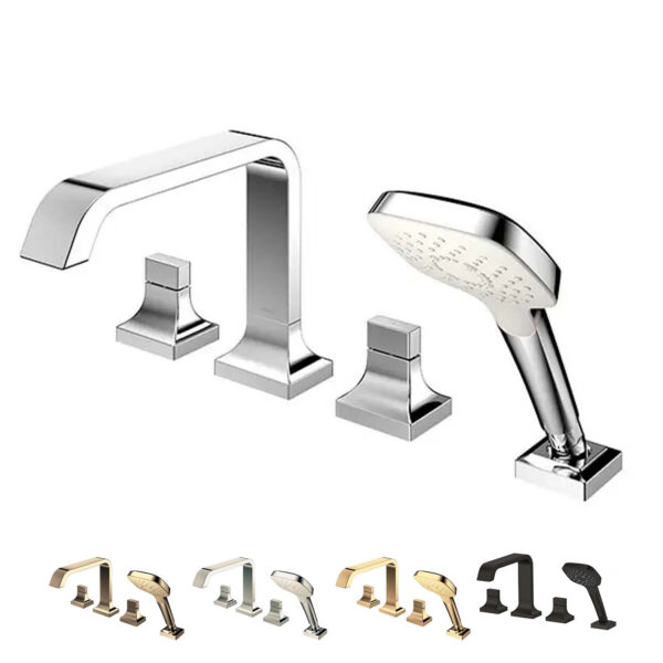 Vòi sen bồn tắm TOTO TBG08202A gắn bồn 4 lỗ GC nóng lạnh