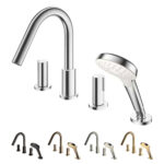 Vòi sen bồn tắm TOTO TBG11202A gắn bồn 4 lỗ GF nóng lạnh