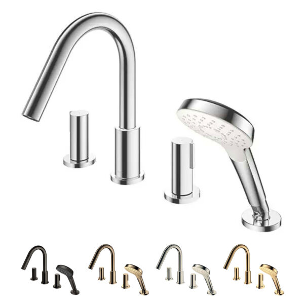 Vòi sen bồn tắm TOTO TBG11202A gắn bồn 4 lỗ GF nóng lạnh