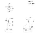 Van xả tiểu CAESAR A657DC-PW cảm ứng dùng pin - Ảnh 2