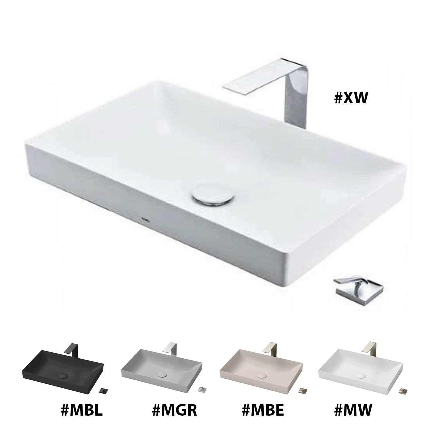 chậu lavabo đặt bàn TOTO LT4716G19