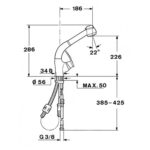 Vòi rửa bát TEKA MC 10 PLUS PULL OUT 97931802 nóng lạnh rút dây - Ảnh 2