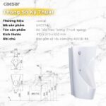 Bồn tiểu nam CAESAR UA0234 cảm ứng treo tường - Ảnh 3