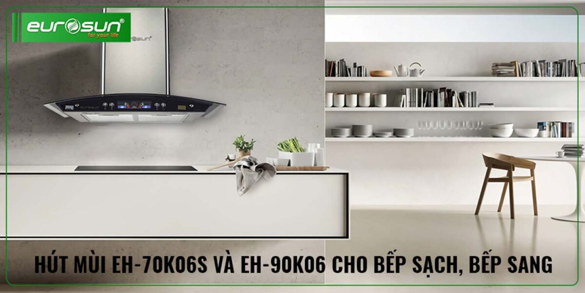 Máy hút mùi EUROSUN EH-70K06S 70cm kính cong - Ảnh 9