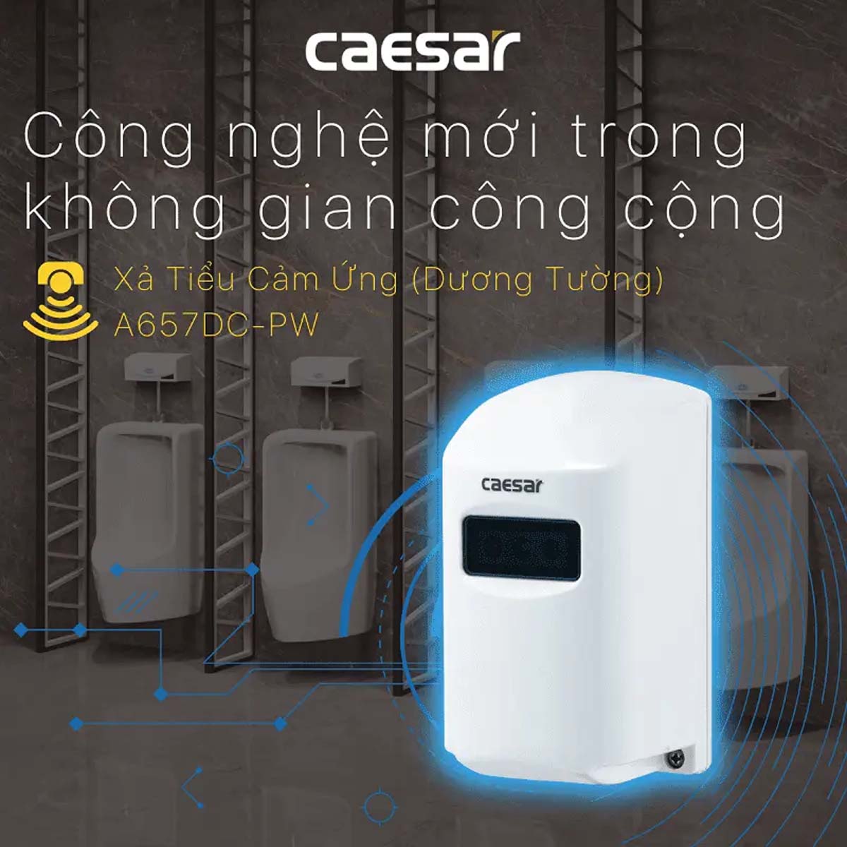 tinh nang Van xa tieu CAESAR A657DC PW cam ung dung pin 1