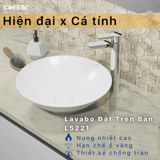 tinh nang chau lavabo dat ban CAESAR L5221 1