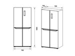 Tủ lạnh HAFELE HF-MULB 534.14.050 4 cánh - Ảnh 2