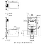 Bồn cầu thông minh TOTO CW522EA TCF796CZ WH172AT MB171M#SS nắp rửa điện tử - Ảnh 2