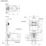 Bồn cầu thông minh TOTO CW822REA TCF4911EZ WH172AAT TCA464 MB170P#SS nắp rửa điện tử - Ảnh 2