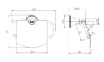Bản vẽ kỹ thuật Lô giấy AMERICAN STANDARD WF-0287 HERITAGE