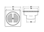 Phễu thoát sàn AMERICAN STANDARD A-8200-N - Ảnh 2