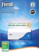 Bình nóng lạnh FERROLI Prado AE 20L lít ngang gián tiếp 2500w - Ảnh 2