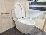 Bồn cầu thông minh INAX AC-902 CW-S15VN Aqua Ceramic nắp rửa cơ - Ảnh 12