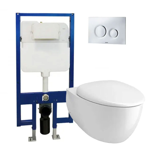 Bồn cầu treo tường TOTO CW812RA WH172A TC811SJ MB174P#SS nắp êm