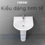 Chậu lavabo treo tường CAESAR L2152 P2445 - Ảnh 9