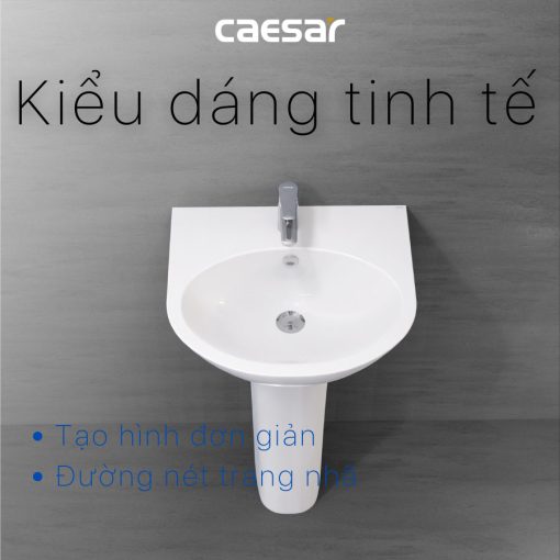 Chau lavabo treo tuong CAESAR L2152 P2445 3
